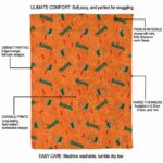 miami hurricanes diehard fans orange blanket new arrival