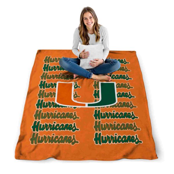 miami hurricanes fan pride orange blanket high quality