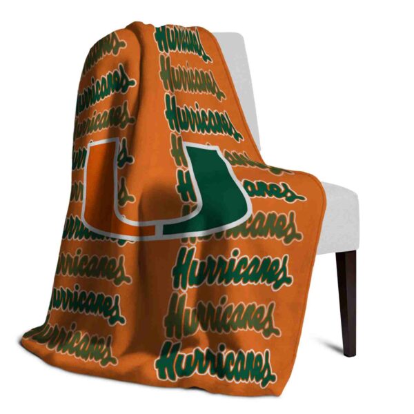 miami hurricanes fan pride orange blanket top rated