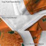 miami hurricanes fan spirit orange blanket best selling