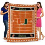 miami hurricanes football field orange blanket best selling