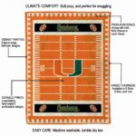miami hurricanes football field orange blanket best selling