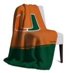 miami hurricanes gradient dots orange blanket best selling