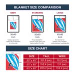 miami marlins brushstrokes blue white blanket trendy