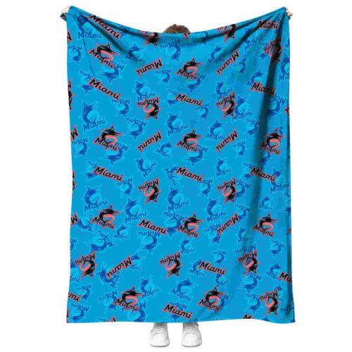 miami marlins diehard fans blue blanket best selling