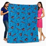 miami marlins diehard fans blue blanket fashion forward