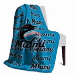 miami marlins fan pride blue blanket top rated