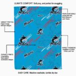miami marlins fan spirit blue blanket new arrival