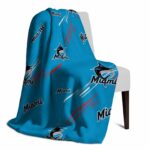 miami marlins fan spirit blue blanket top rated