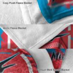 miami marlins splatter effect blue blanket best selling