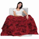 miami redhawks diehard fans red blanket best selling