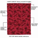 miami redhawks diehard fans red blanket best selling