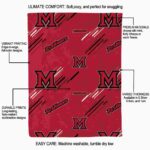miami redhawks fan spirit red blanket new arrival