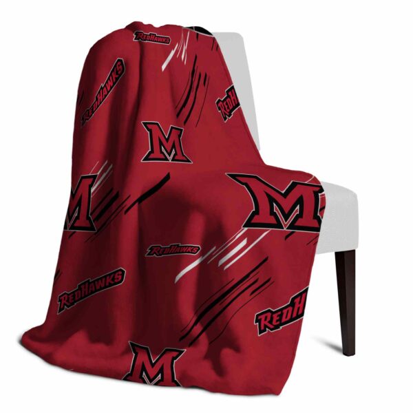 miami redhawks fan spirit red blanket top rated