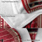 miami redhawks football field red blanket best selling