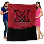 miami redhawks gradient dots red blanket best selling