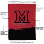 miami redhawks gradient dots red blanket best selling
