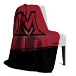 miami redhawks gradient dots red blanket best selling