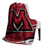 miami redhawks paint streaks red white blanket best selling