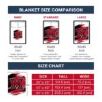 miami redhawks paint streaks red white blanket best selling