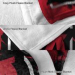 miami redhawks splatter effect red blanket best selling