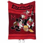 miami redhawks three musketeers red blanket best selling