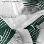 michigan state spartans diagonal stripes green blanket best selling