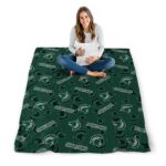 michigan state spartans diehard fans green blanket best selling