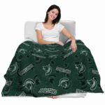 michigan state spartans diehard fans green blanket best selling