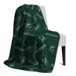 michigan state spartans diehard fans green blanket best selling