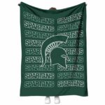 michigan state spartans fan pride green blanket best selling
