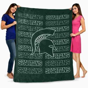 michigan state spartans fan pride green blanket fashion forward
