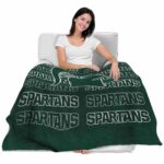 michigan state spartans fan pride green blanket best selling