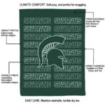 michigan state spartans fan pride green blanket best selling