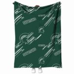 michigan state spartans fan spirit green blanket best selling