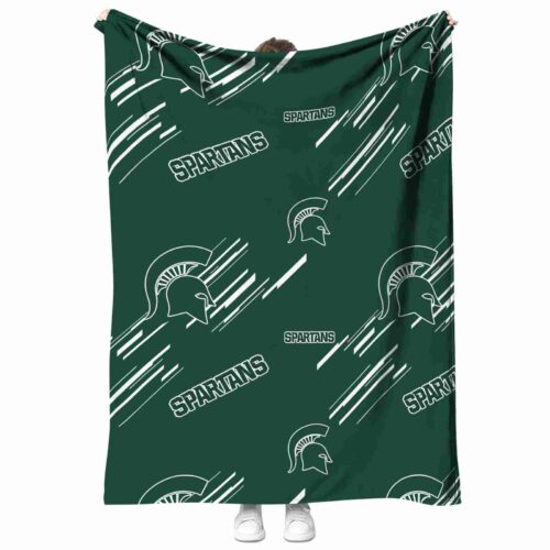 michigan state spartans fan spirit green blanket best selling