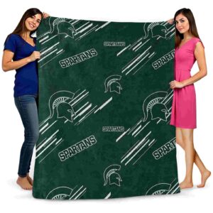 michigan state spartans fan spirit green blanket fashion forward