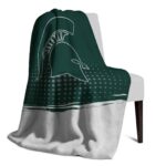 michigan state spartans gradient dots green blanket best selling