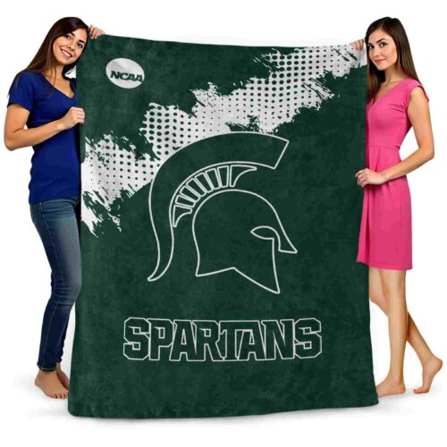 michigan state spartans grunge texture green blanket fashion forward