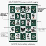 michigan state spartans mickey minnie green white blanket new arrival