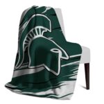 michigan state spartans paint streaks green white blanket top rated