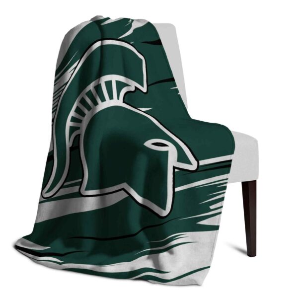 michigan state spartans paint streaks green white blanket top rated