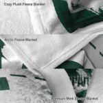 michigan state spartans splatter effect green blanket best selling