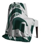 michigan state spartans splatter effect green blanket best selling