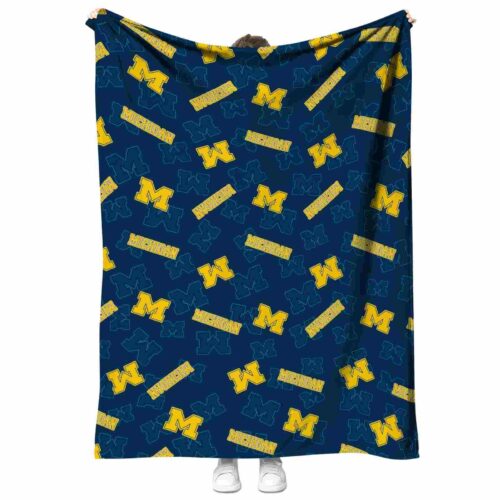 michigan wolverines diehard fans blue blanket best selling