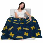 michigan wolverines diehard fans blue blanket latest model