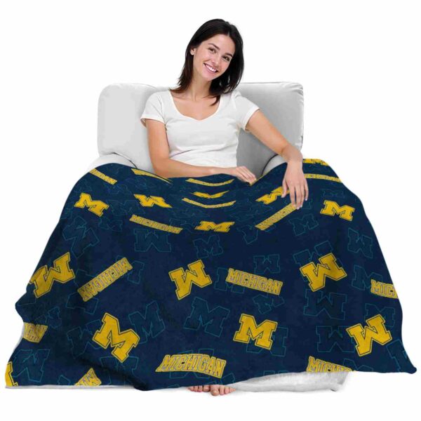michigan wolverines diehard fans blue blanket latest model