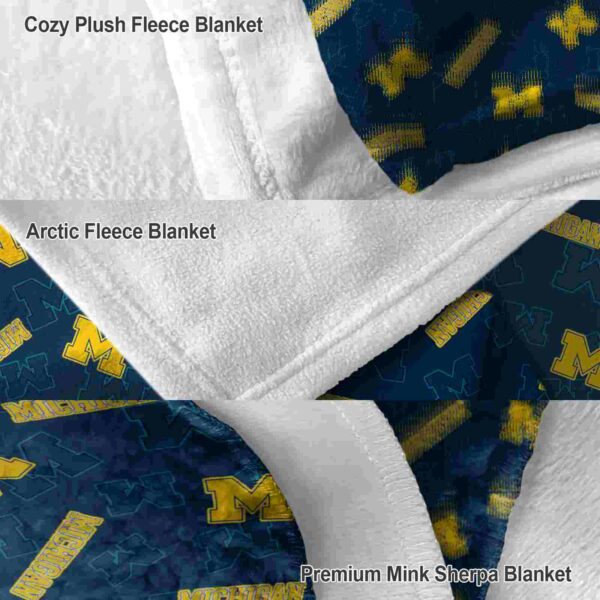 michigan wolverines diehard fans blue blanket premium grade