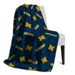 michigan wolverines diehard fans blue blanket top rated