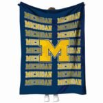 michigan wolverines fan pride blue blanket best selling